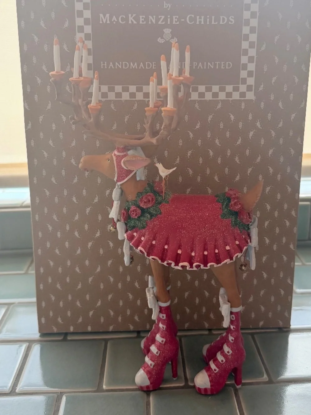 MacKenzie-Childs Patience Brewster Dash Away DONNA Reindeer Figure (LIKE NEW)